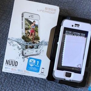 Lifeproof Nuud white and grey waterproof case 6S